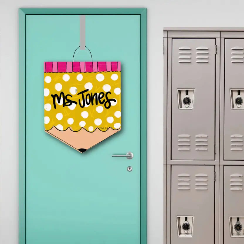 Personalizable Pencil Door Hanger