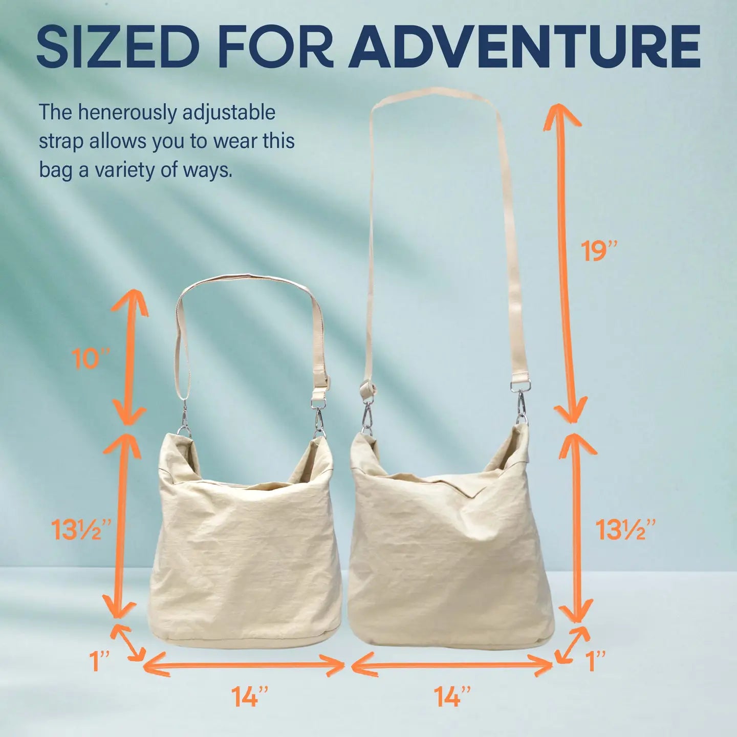 Nylon Preppy Shoulder Tote Bag