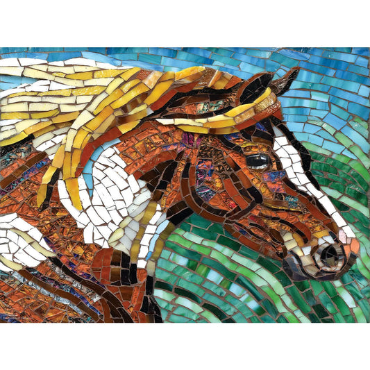 Stained Glass Horse Puzzle