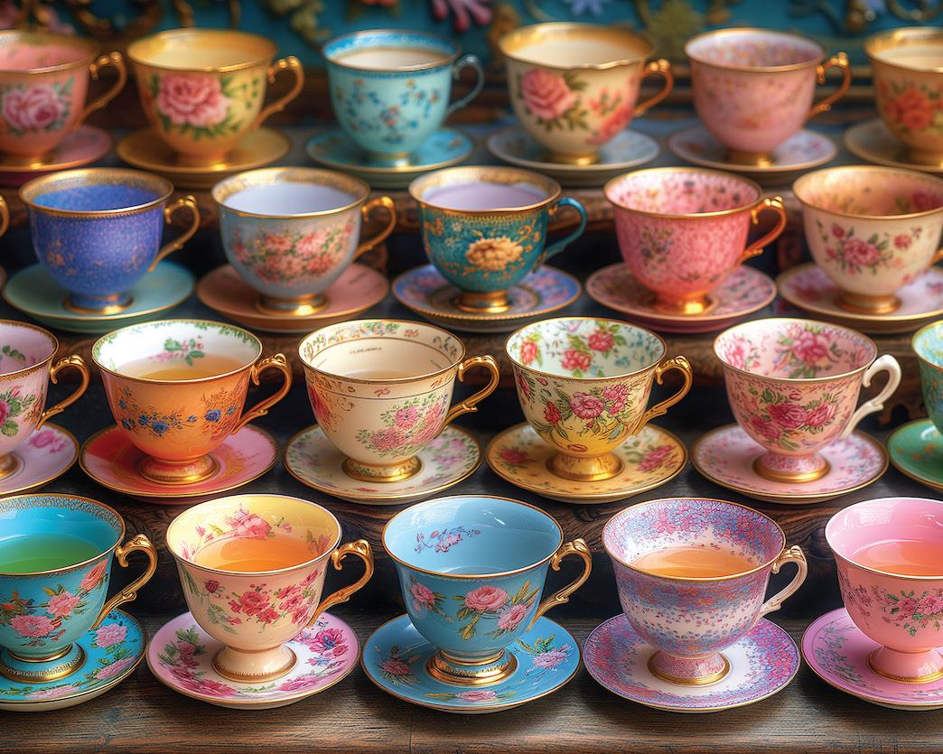 Tea Cup Garden Puzzle