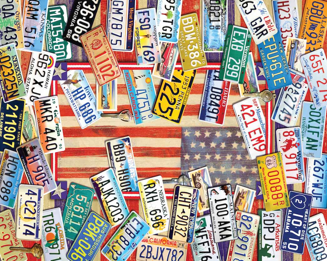 State Plates of the USA Puzzle