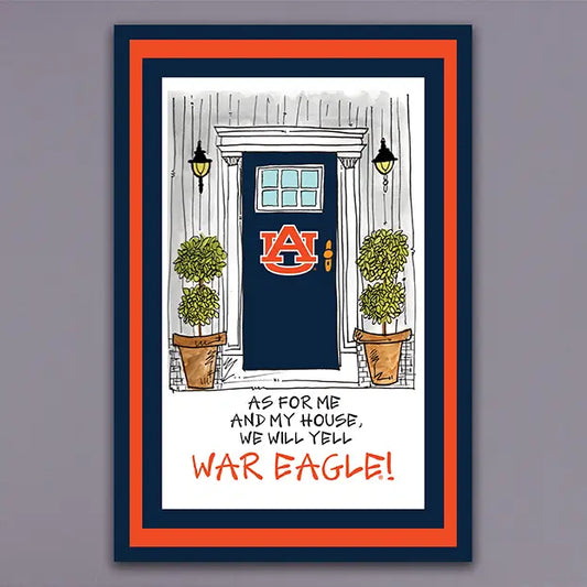 Auburn As For Me Garden Flag