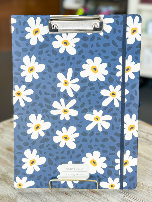 Clipboard Folio | Leopard Daisy