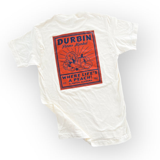 Durbin’s Fall Logo Tee | Cream