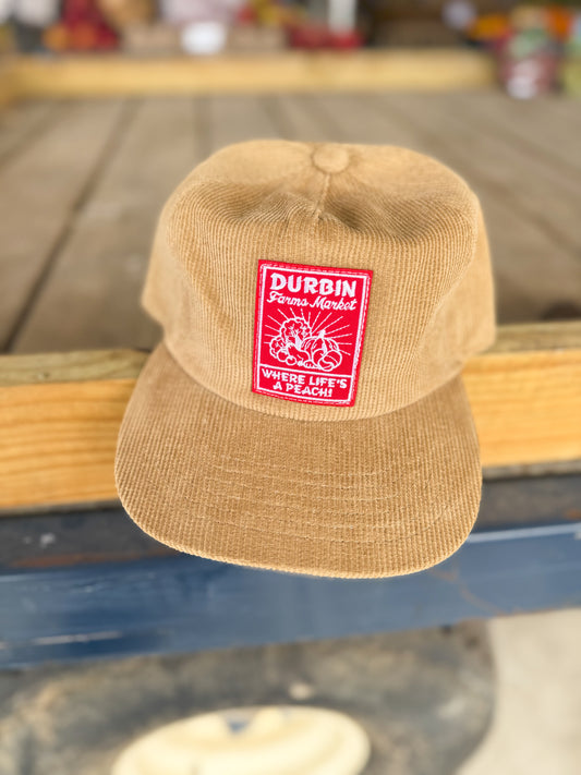 Vintage Durbin Farms Market Corduroy Hat