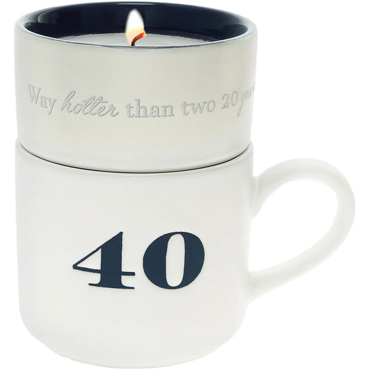 40 Stacking Mug & Candle Set