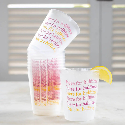 Here for Halftime Party Cups