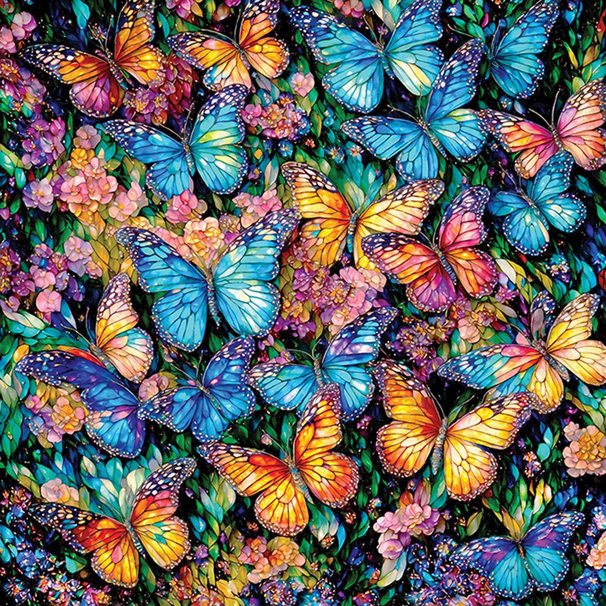 Stained Glass Butterflies Puzzle