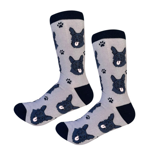 Black German Shepherd Socks