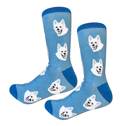 White German Shepherd Socks