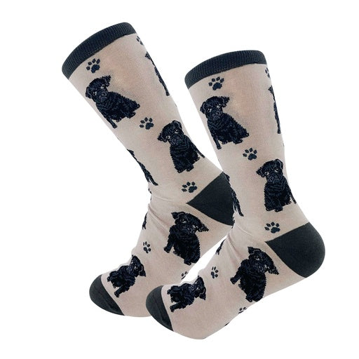 Black Pug Socks