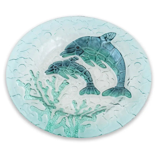 Dolphin Glass Plate