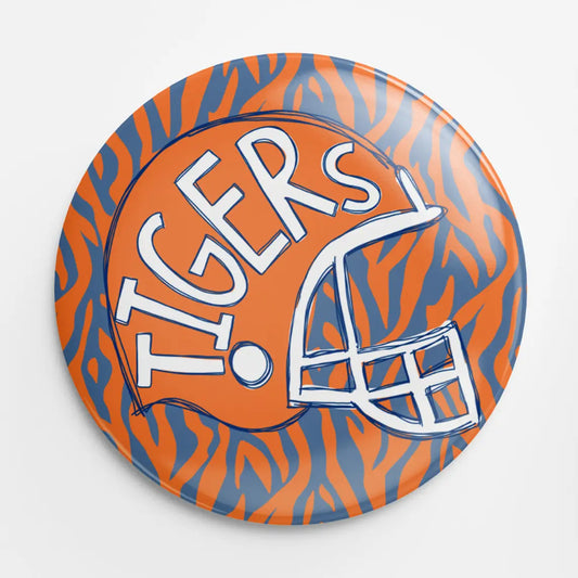 Tigers Helmet Button