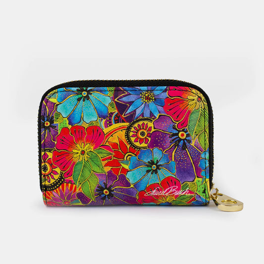 Burch Blossoming Florals Zipper Wallet