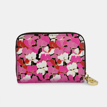Load image into Gallery viewer, Enameled Orchids Zipper Wallet
