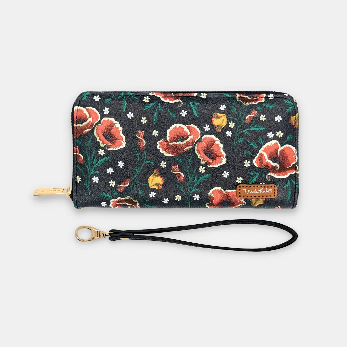 Frida Poppies Wristlet