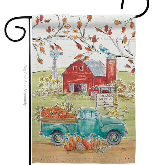 Home Grown Farm Garden Flag