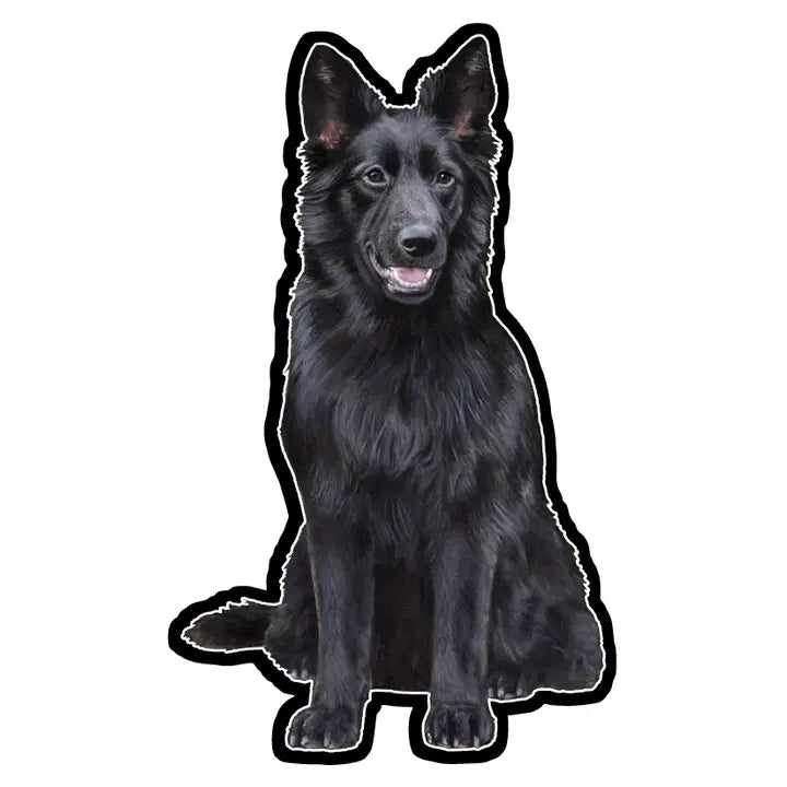 Black German Shepherd | Sticker