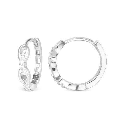 Add A Charm Chain Hoop Earring | Silver