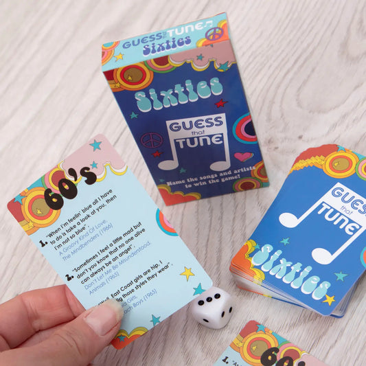 Sixties Guess That Tune - Music Quiz Family/Party Card Game