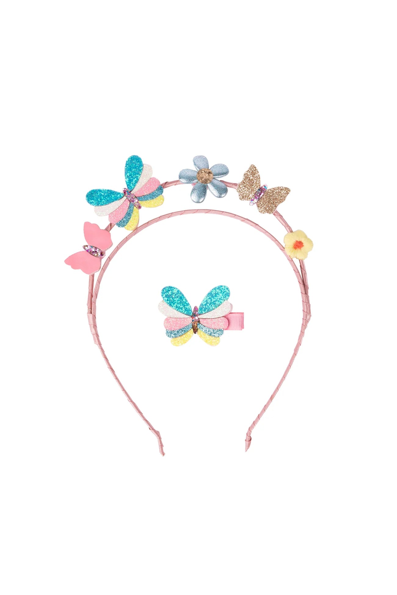 Butterflies for Days Headband & Hair Clips