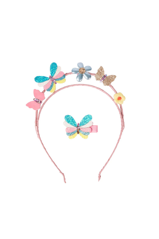 Butterflies for Days Headband & Hair Clips