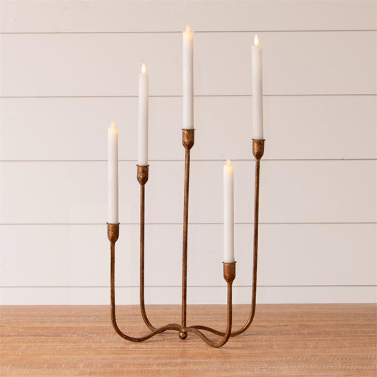 Metal Candelabra | Brass