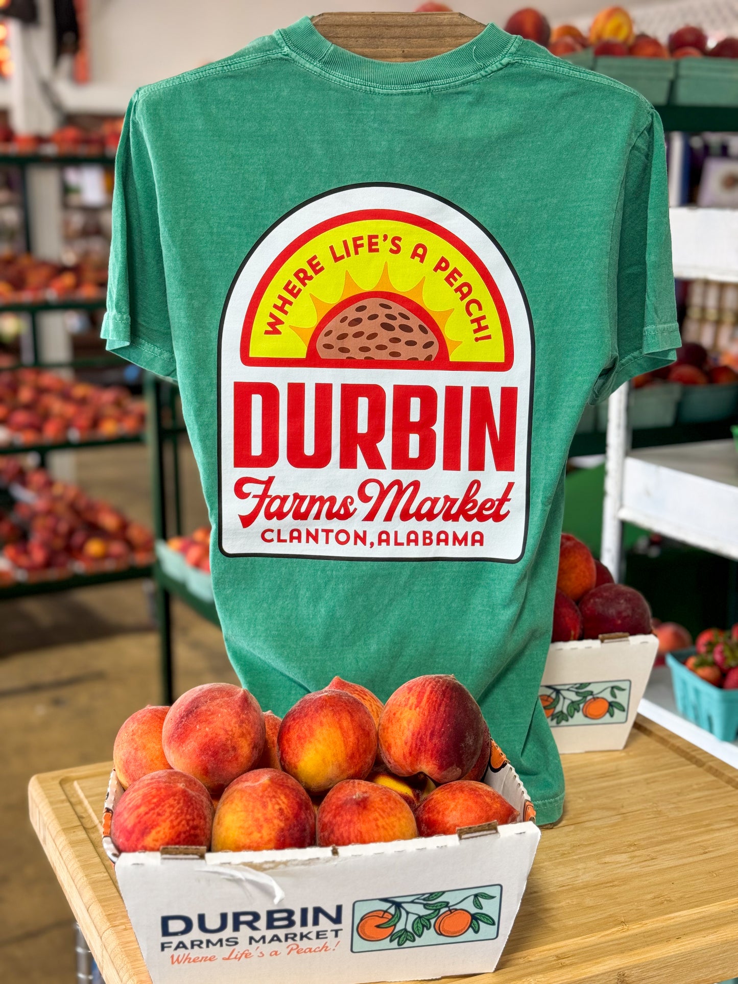 Life's a Peach Pocket Tee