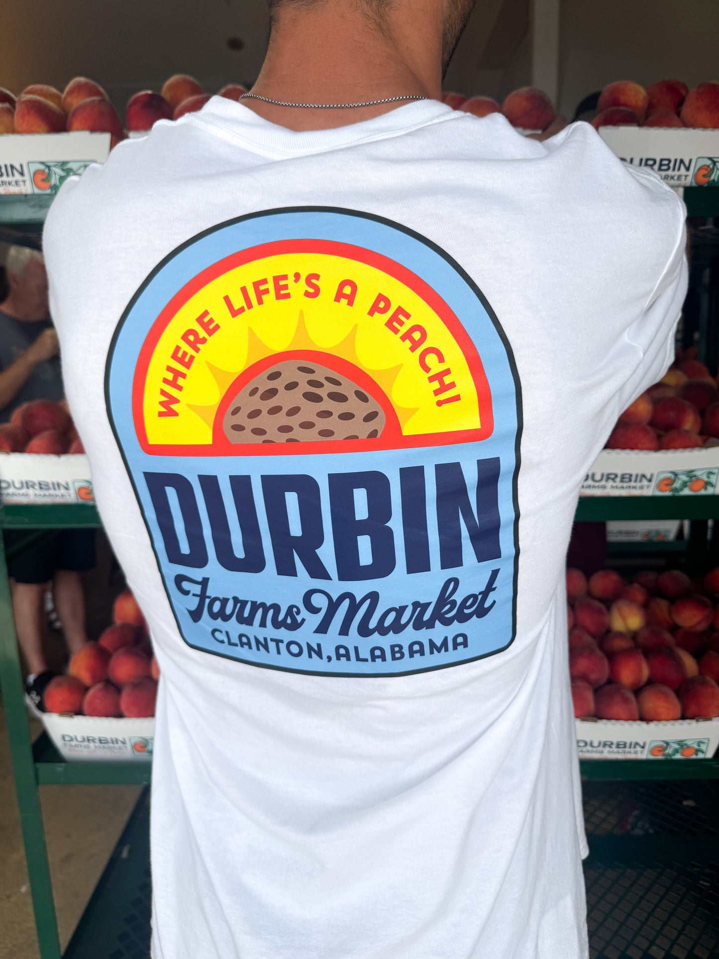 Life's a Peach Pocket Tee