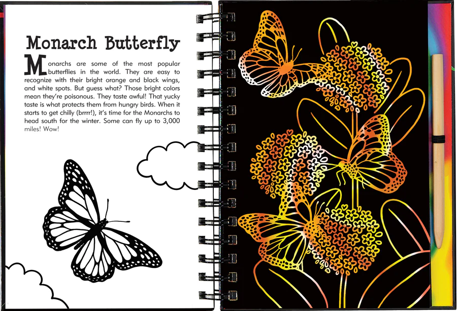 Butterflies Scratch & Sketch