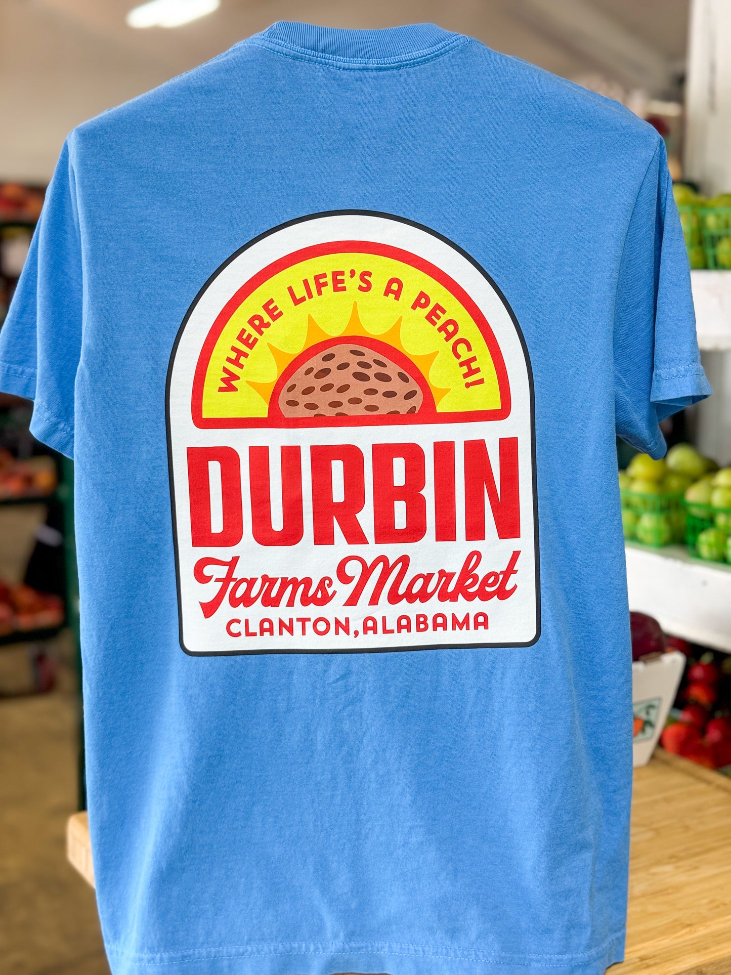 Life's a Peach Pocket Tee