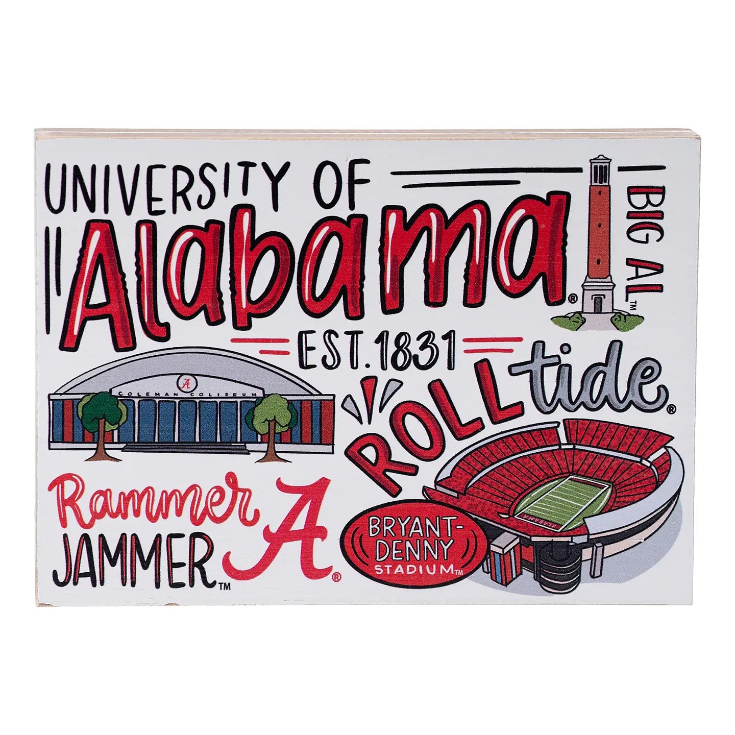 Alabama Icon Block