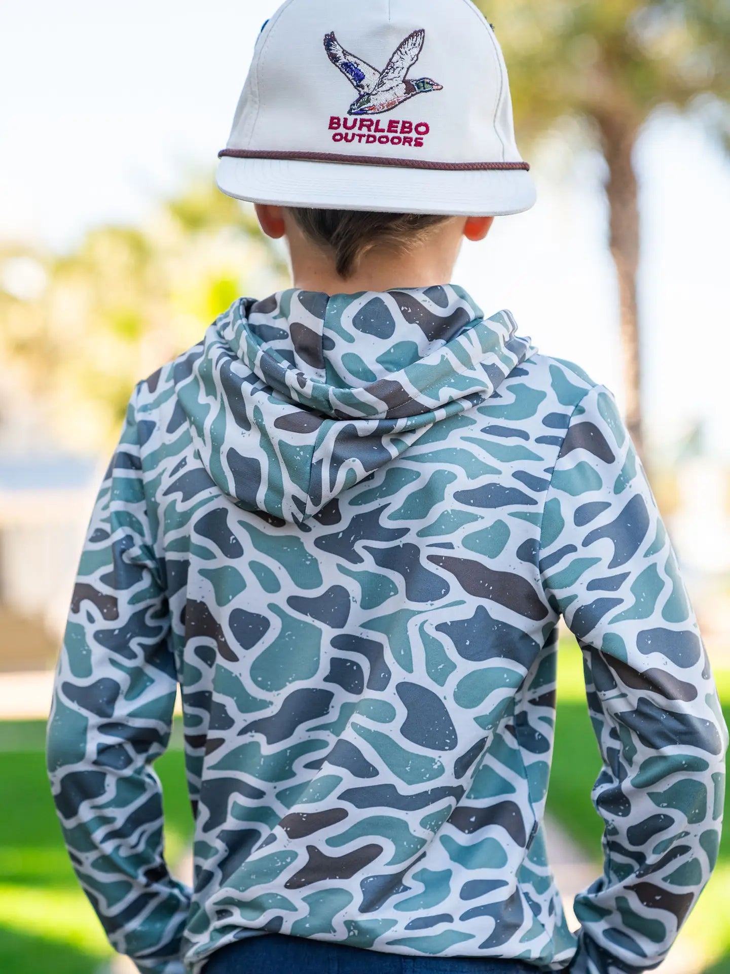 Youth Performance Hoodie | Retro Duck Camo