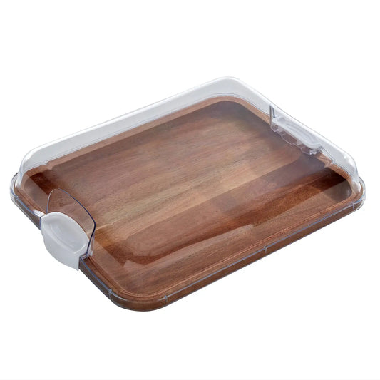 Build-A-Board Acacia Cutting Board W/Built-in Compartments