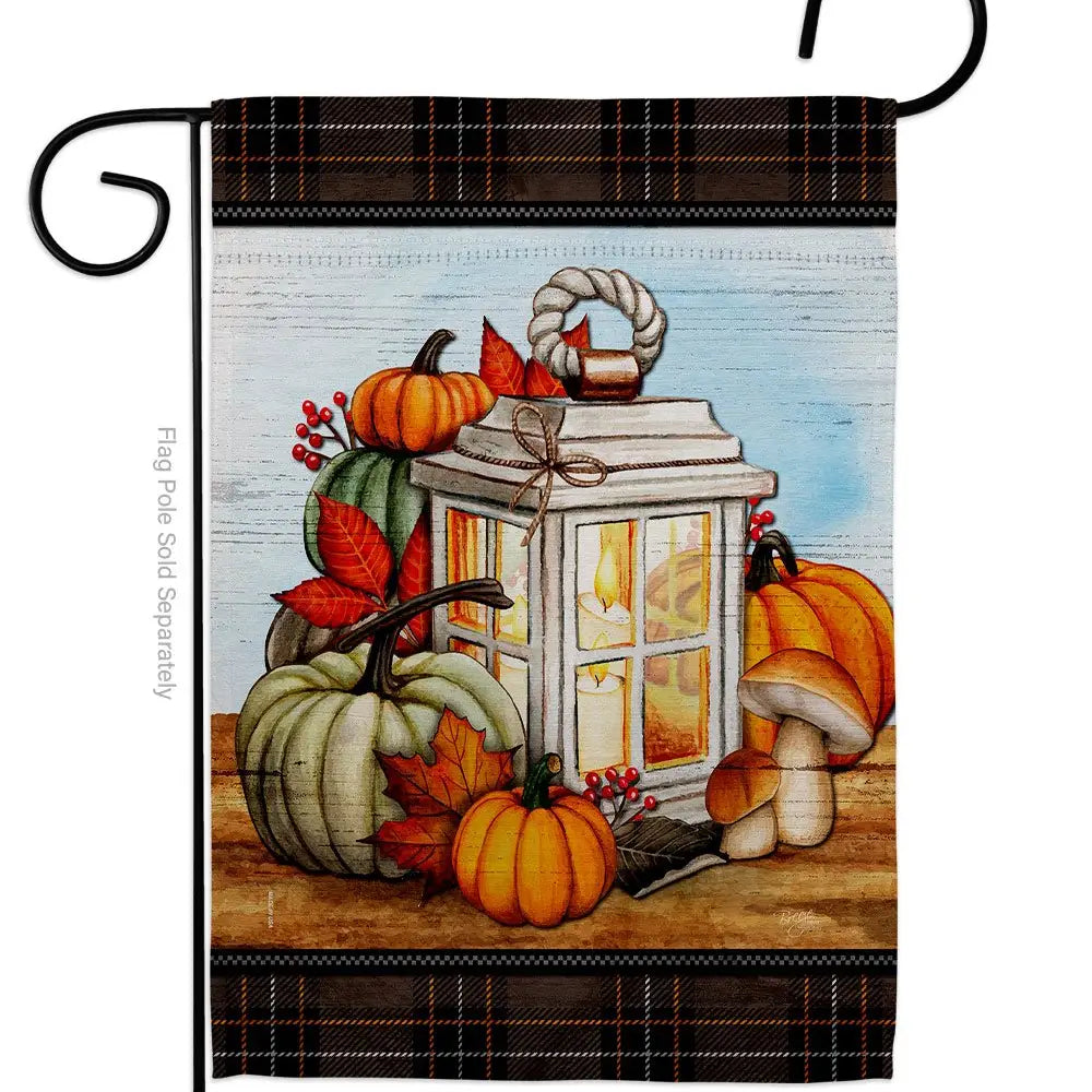 Fall Lantern Garden Flag