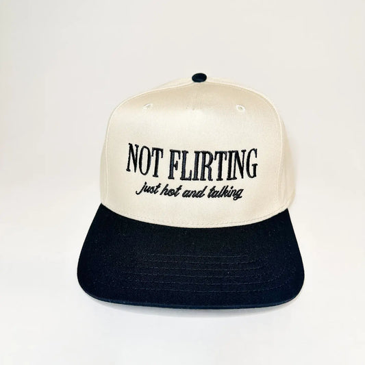 Not Flirting Hat | Black/Natural