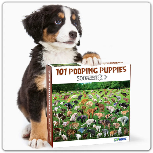 500 Piece Pooping Puppies Puzzle