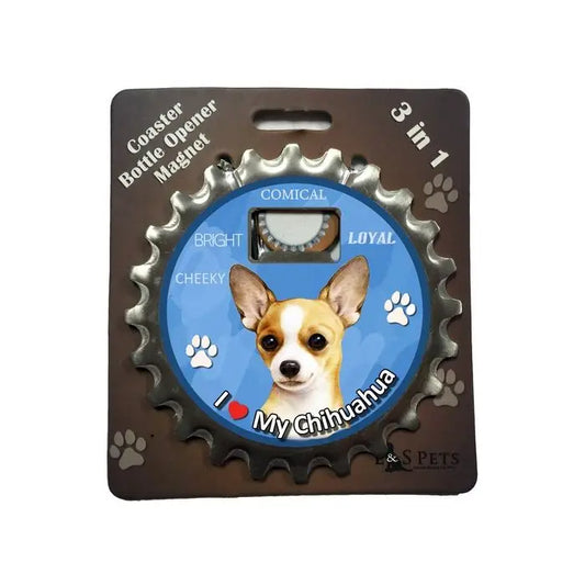 Tan Chihuahua |  3 in 1 Magnetic Coaster