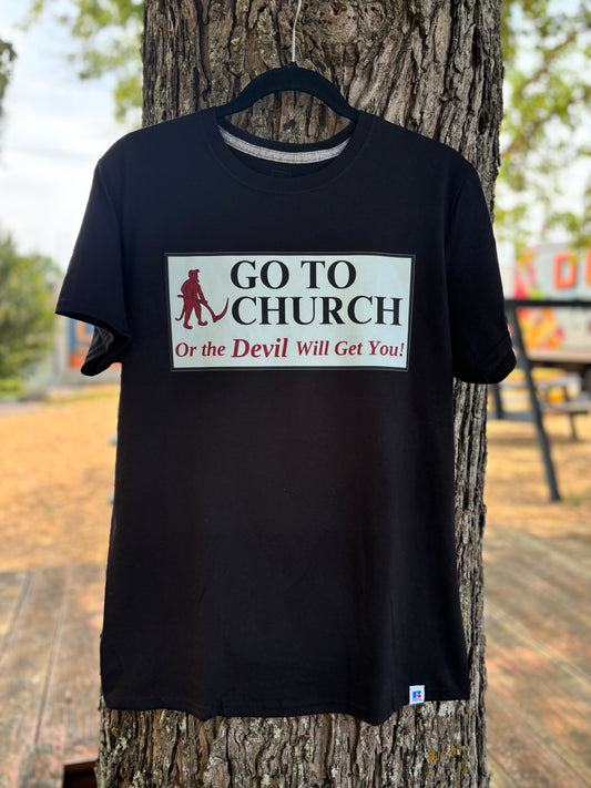 Go To Church Tee | Black