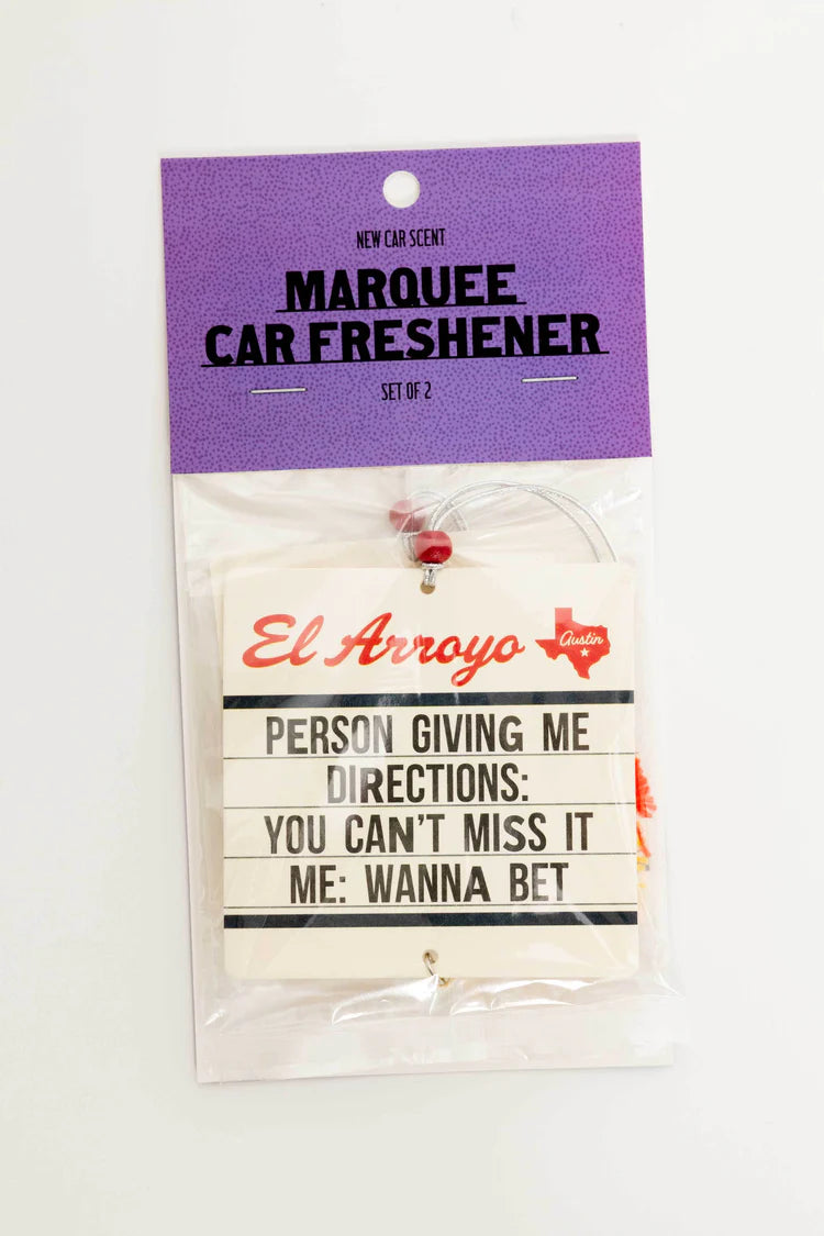 Wanna Bet Car Air Freshener