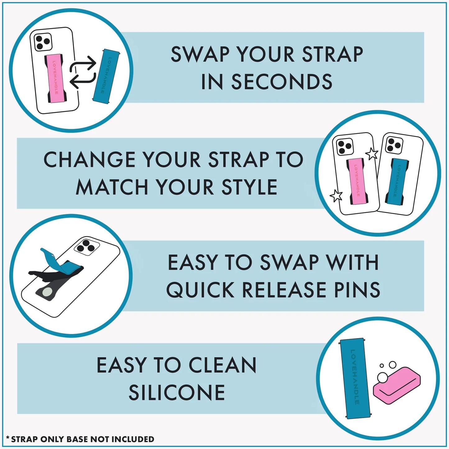 Love Handle Pro Swappable Strap | Limpet