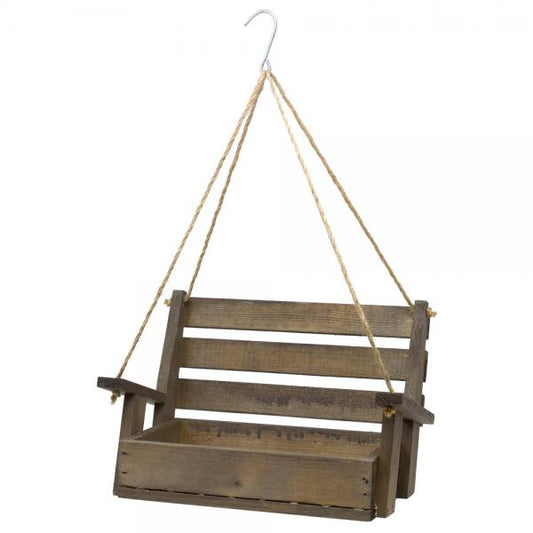 Brown Porch Swing Bird Feeder