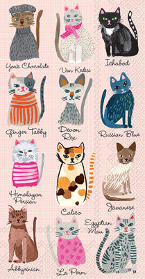 Cool Cats Guest Napkin Set