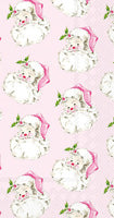 Pink Santa Guest Towel Set