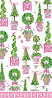 Pink Topiaries Guest Towel Set