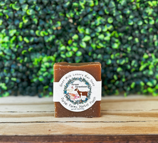 Durbin Farms Market Peach Goat Milk Bar Soap