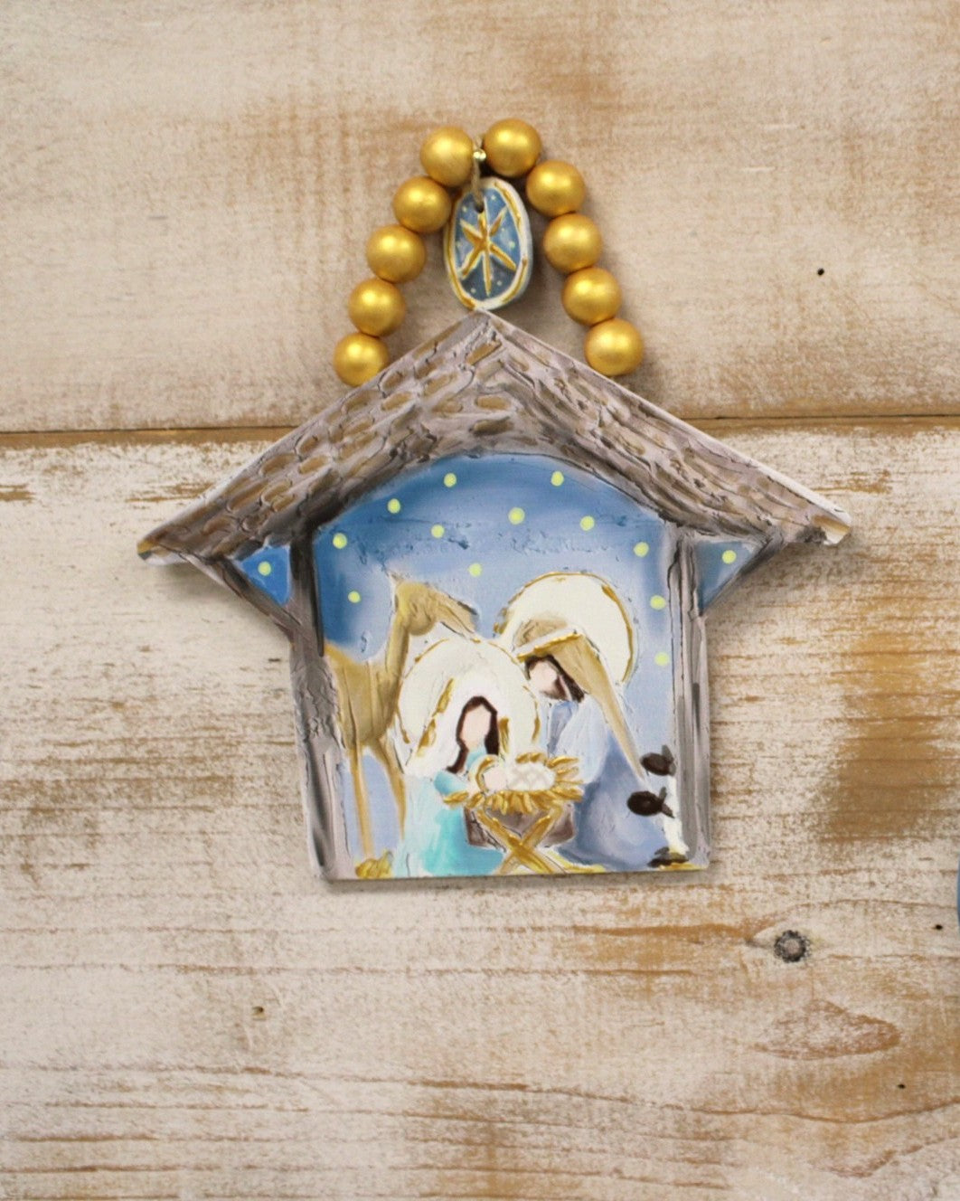 Night Sky Cutout Nativity Ornament