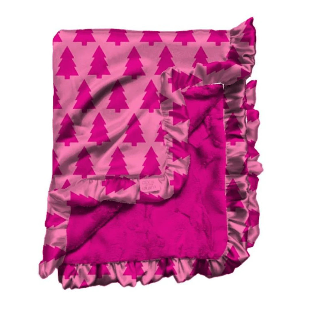 Dreaming of a Pink Christmas Blanket