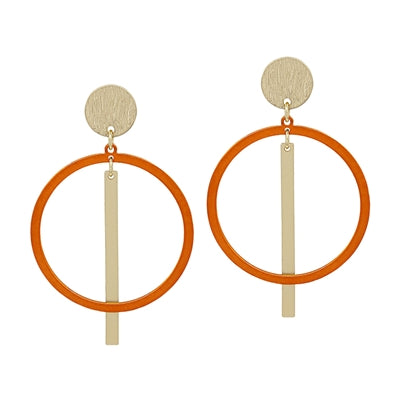 Orange Minnie Earrings