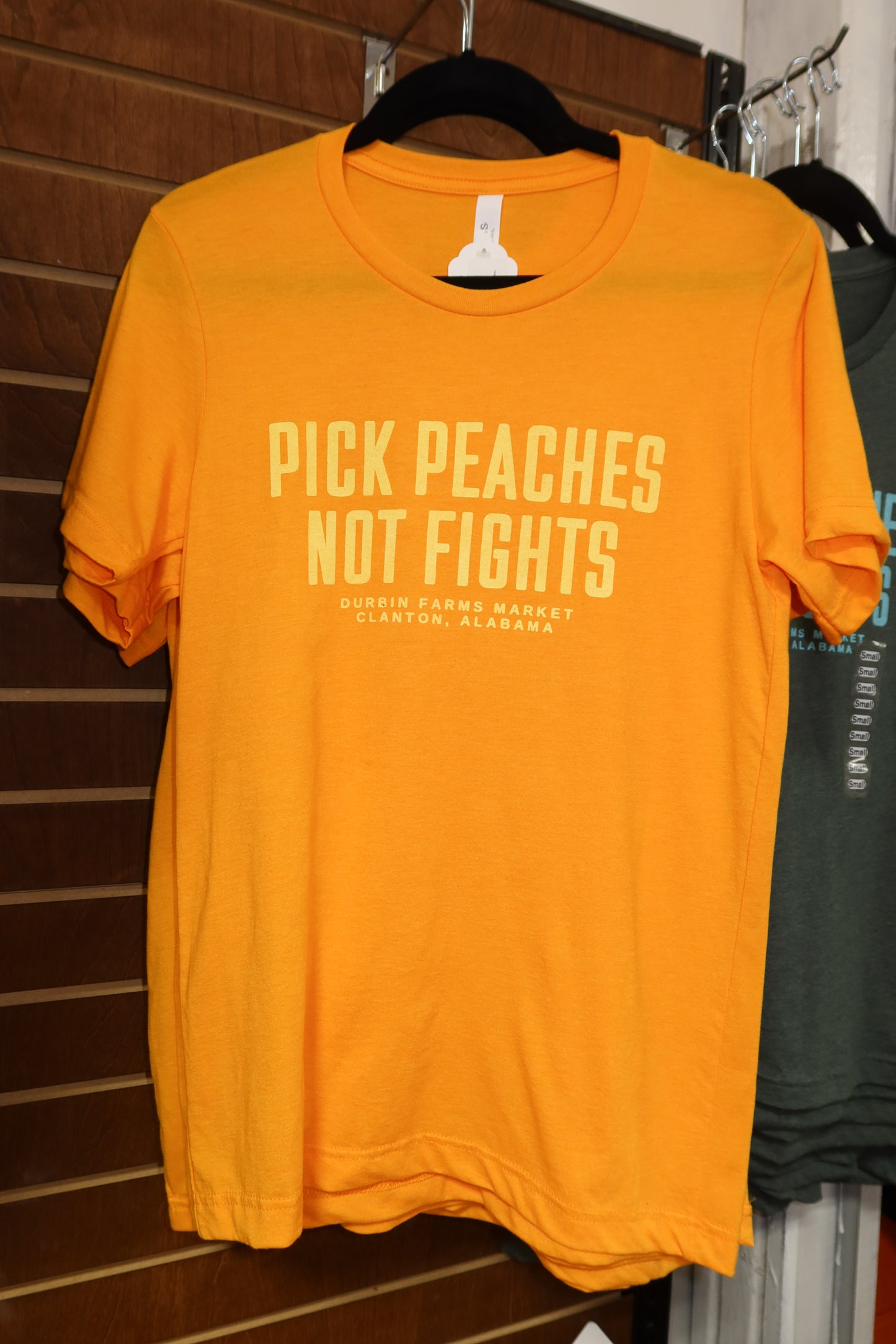 Pick Peaches Not Fights Tee | Tangerine